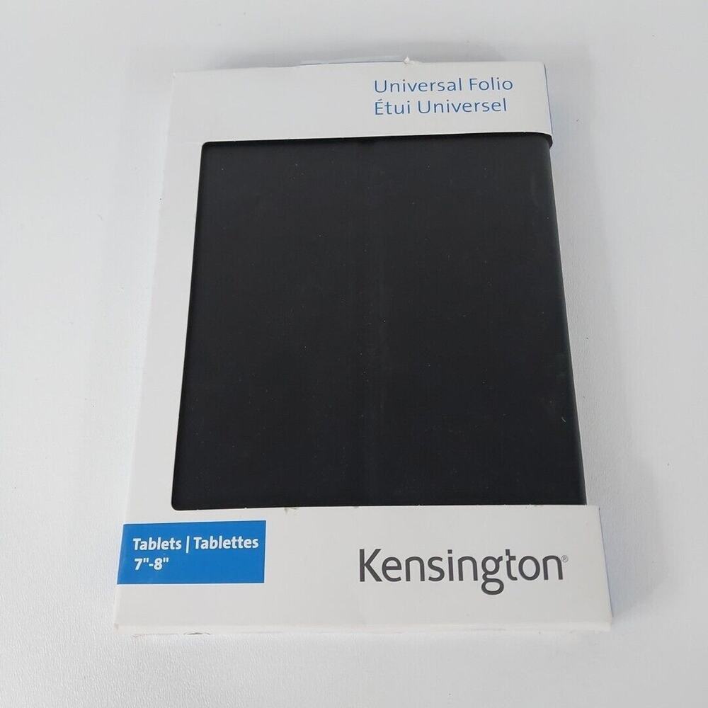 NEW KENSINGTON UNIVERSAL FOLIO MULTI POSITION STAND FOR 7"-8"‎ TABLETS BLACK